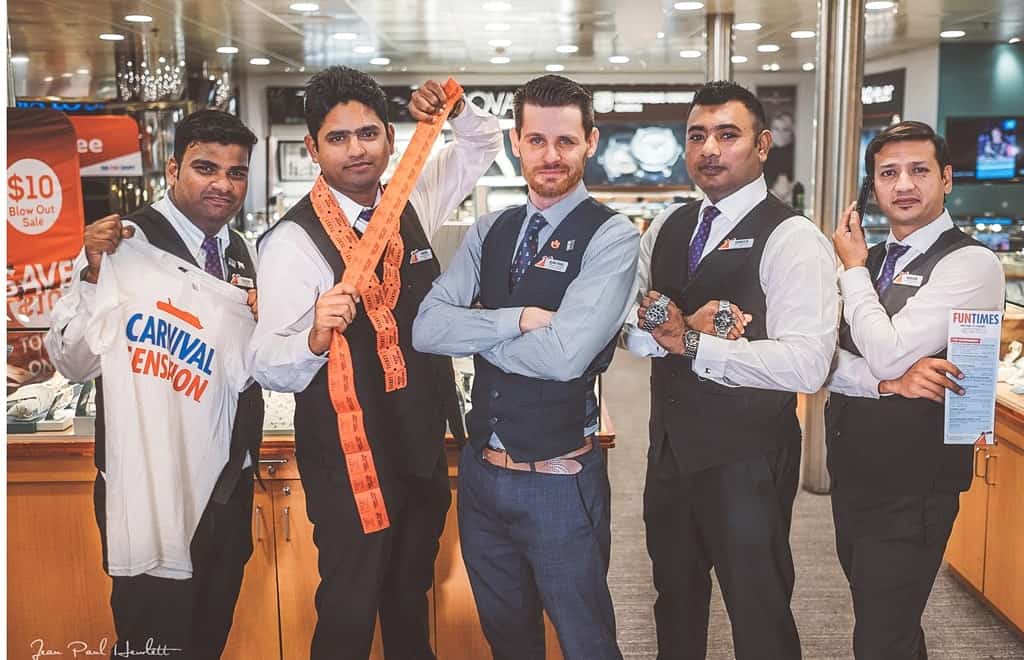 Sales Department onboard Carnival Sensation