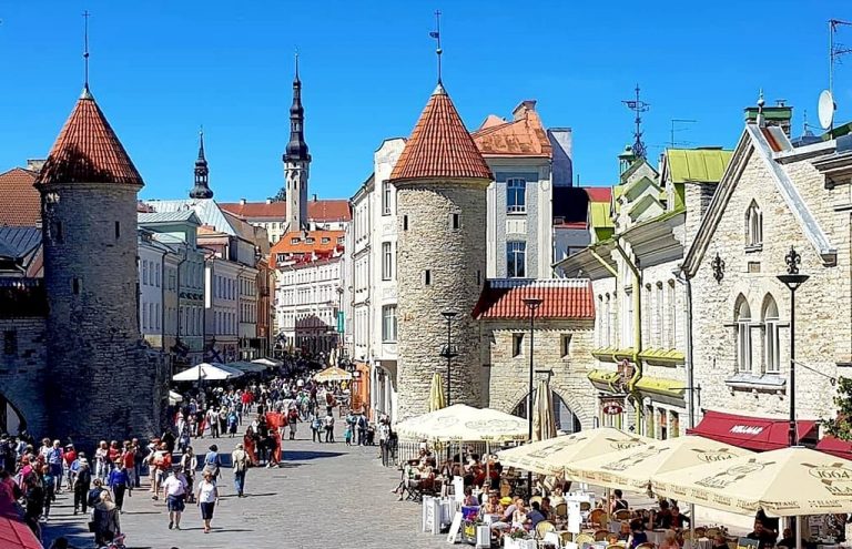 Viru Gate in Tallinn Old Town