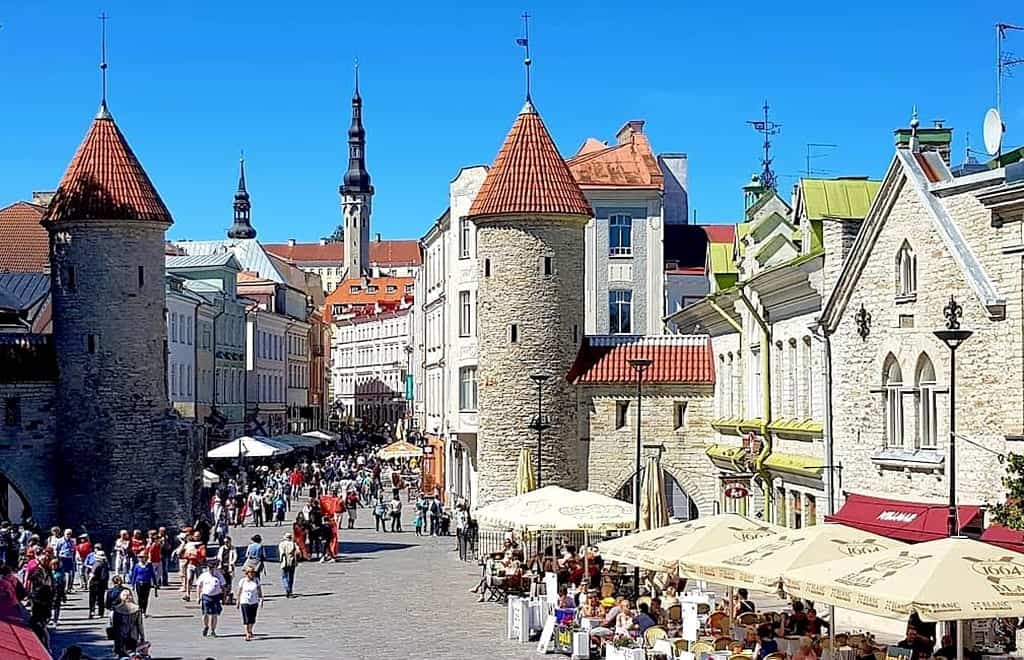 Viru Gate in Tallinn Old Town