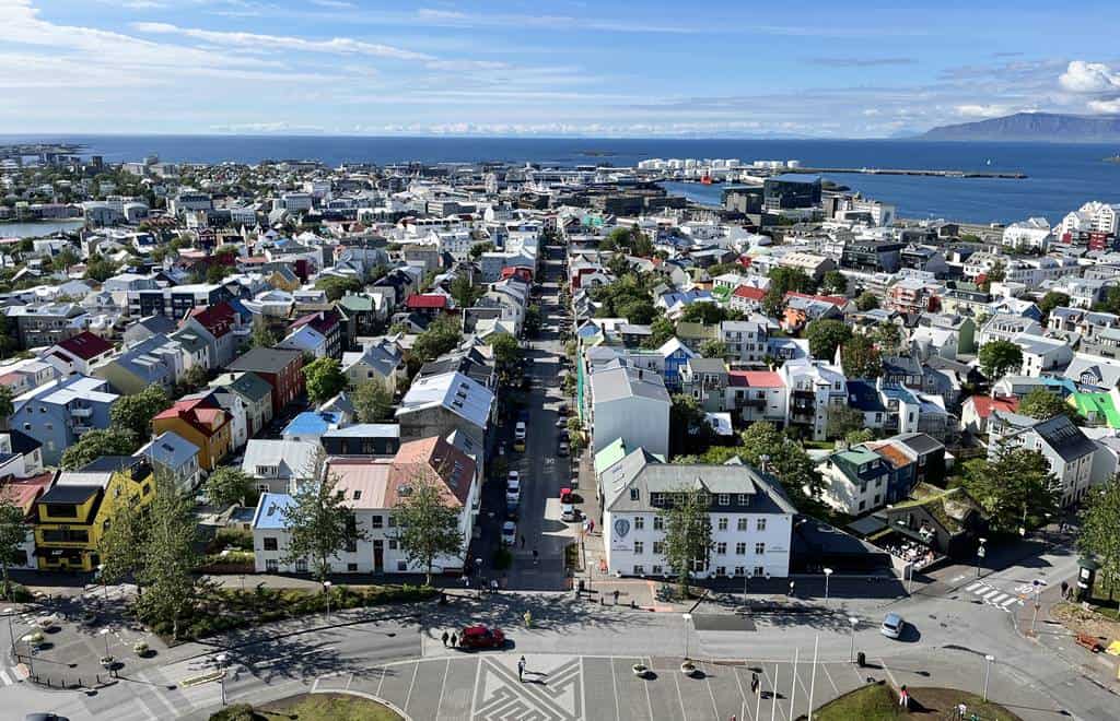 Reykjavik Iceland city panorama