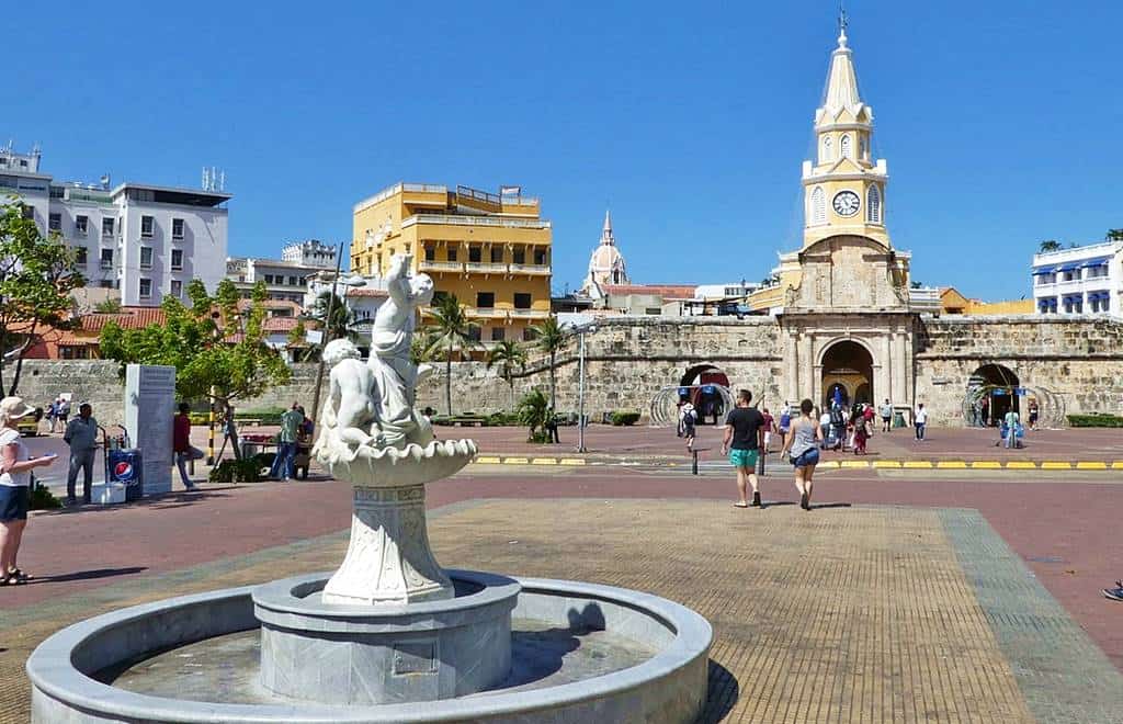 Cartagena Old Town entrance (Colombia)