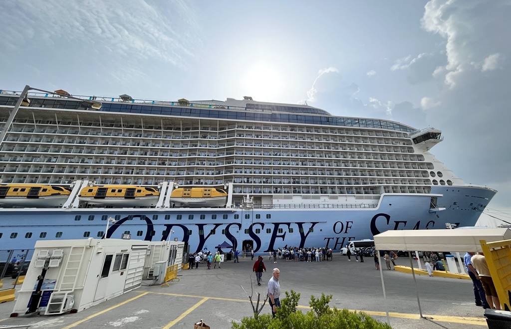 Odyssey of the Seas - the ship docked in Chania